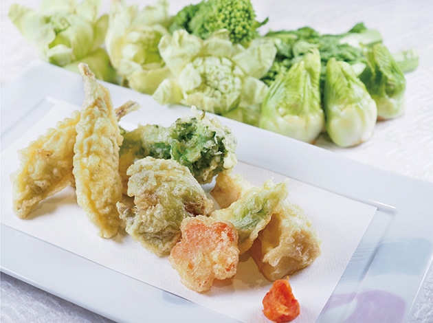 公魚と春野菜の天ぷら