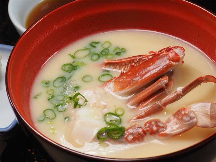 Miso soup with migratory crab